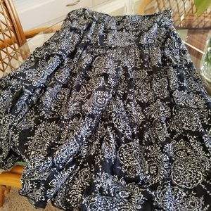 Knit elastic waist skirt lg